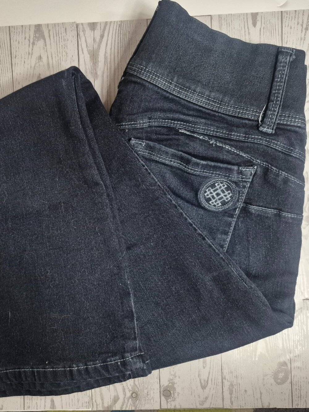 Laurie Felt Small Petite Flare Leg Stretch Jeans